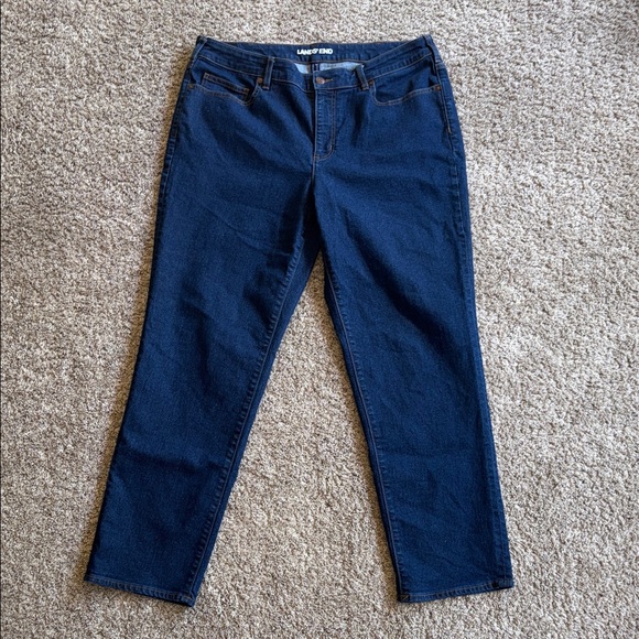 Lands’ End dark wash relaxed straight size 18w - Picture 1 of 6